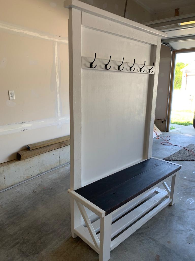 Rustic Hall Tree Ana White